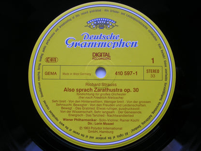 STRAUSS: ALSO SPRACH ZARATHUSTRA / MACBETH     MAAZEL / VIENNA PHILHARMONIC    410 597