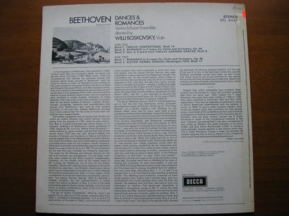 BEETHOVEN: DANCES & ROMANCES     VIENNA MOZART ENSEMBLE / BOSKOVSKY    test pressing   SXL 6436