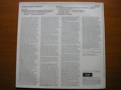 TELEMANN: OVERTURES Nations Anciens et Modernes / Hamburger Ebb und Fluth   NEVILLE  MARRINER / ASMIF    ZRG 837