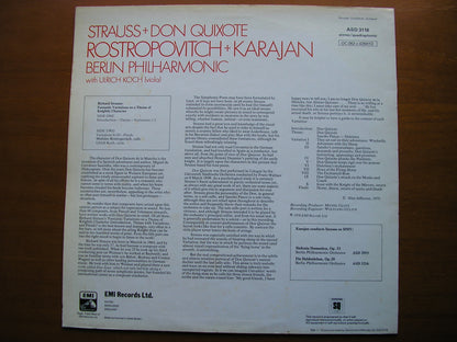 STRAUSS: DON QUIXOTE      ROSTROPOVICH / BERLIN PHILHARMONIC / KARAJAN      ASD 3118
