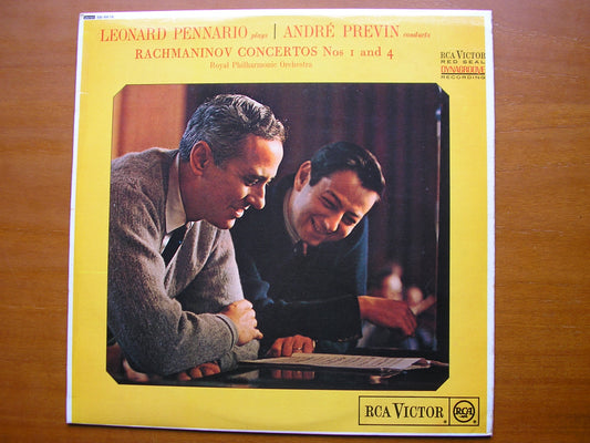 RACHMANINOV: PIANO CONCERTOS Nos. 1 - 4       PENNARIO / ROYAL PHILHARMONIC / PREVIN     SB  6618