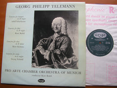 TELEMANN: FOUR CONCERTOS    REDEL / SCHERBAUM / SCHMID / KALMUS / MUNICH PRO ARTE ORCHESTRA / REDEL    ZRG 5366