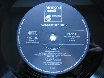LULLY: ATYS      DE MEY / LAURENS / MELLON / GARDEIL / LES ARTS FLORISSANTS / CHRISTIE    3LP     HMC 1257-59
