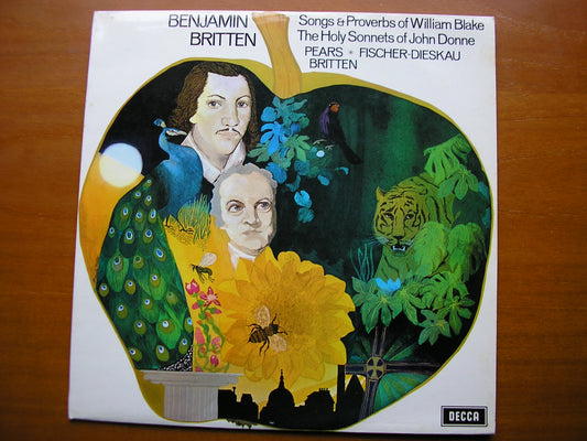 BRITTEN: SONNETS OF JOHN DONNE / SONGS OF WILLIAM BLAKE   PEARS / FISCHER-DIESKAU / BRITTEN      SXL 6391