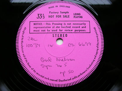 NIELSEN: SYMPHONY No. 5      KLETZKI / SUISSE ROMANDE    test pressing      SXL 6491