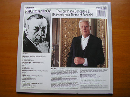 RACHMANINOV: THE FOUR PIANO CONCERTOS / RHAPSODY    WILD / ROYAL PHILHARMONIC / HORENSTEIN    2LP     DBRD 2011