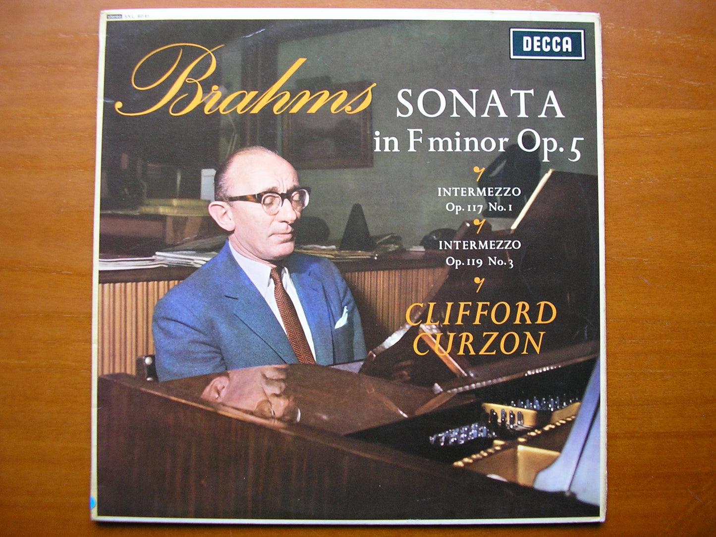 SXL 6041  BRAHMS: PIANO SONATA in F / TWO INTERMEZZI      CLIFFORD CURZON     ED1