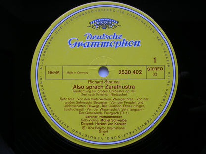 STRAUSS: ALSO SPRACH ZARATHUSTRA     KARAJAN / BERLIN PHILHARMONIC     2530 402