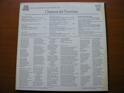 SONGS OF THE TROUVERES FROM THE 13th CENTURY       THE STUDIO OF EARLY MUSIC / BINKLEY    6.41275