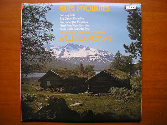 GRIEG: HOLBERG SUITE / ELEGAIC MELODIES / NORWEGIAN MELODIES     BOSKOVSKY / NATIONAL PHILHARMONIC     test pressing      SXL 6766