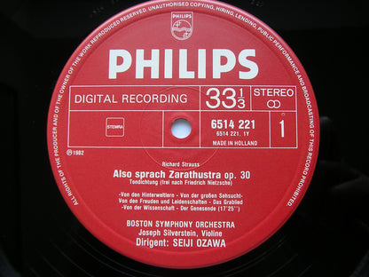 STRAUSS: ALSO SPRACH ZARATHUSTRA     OZAWA / BOSTON SYMPHONY    6514 221