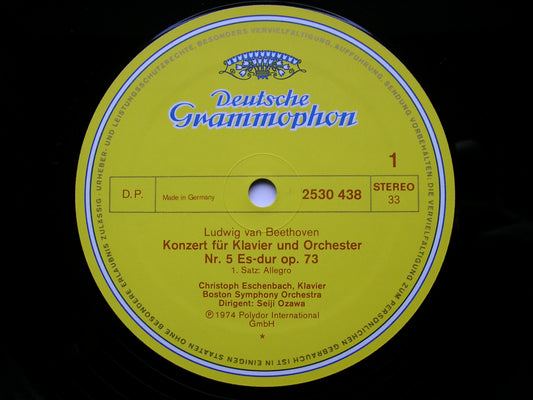 BEETHOVEN:  PIANO CONCERTO No. 5  'Emperor'      ESCHENBACH / BOSTON SYMPHONY / OZAWA     2530 438