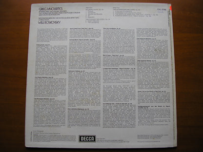 GRIEG: HOLBERG SUITE / ELEGAIC MELODIES / NORWEGIAN MELODIES     BOSKOVSKY / NATIONAL PHILHARMONIC     test pressing      SXL 6766
