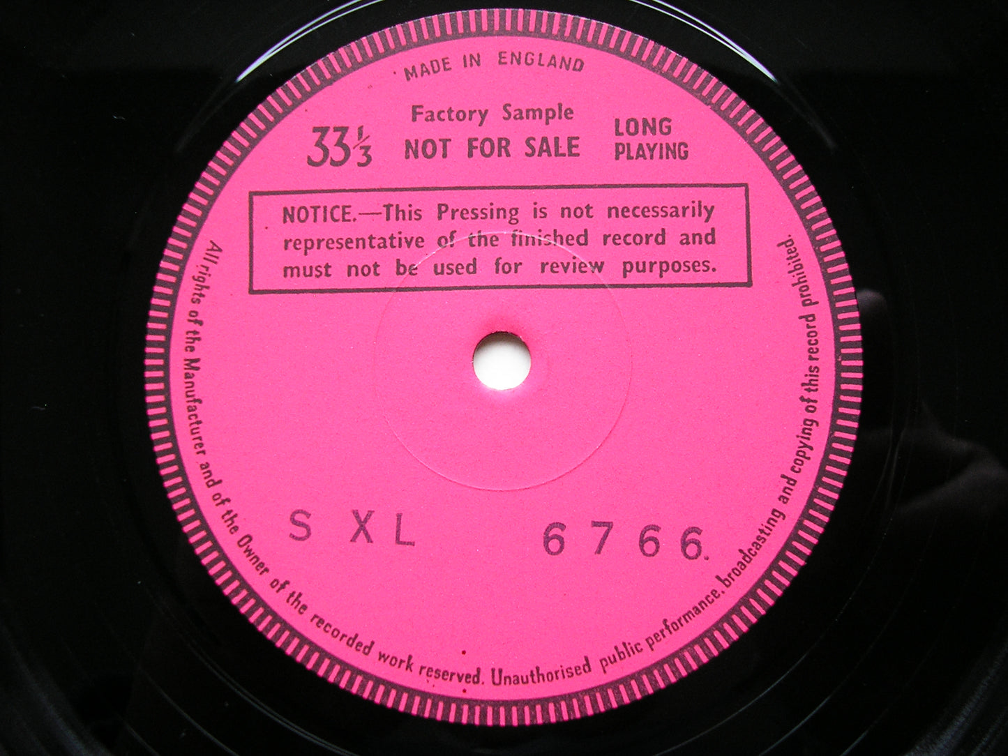 GRIEG: HOLBERG SUITE / ELEGAIC MELODIES / NORWEGIAN MELODIES     BOSKOVSKY / NATIONAL PHILHARMONIC     test pressing      SXL 6766