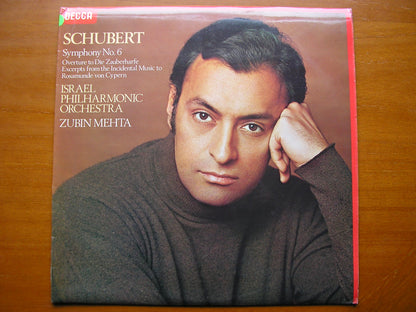 SCHUBERT: SYMPHONY No. 6 / ROSAMUNDE      MEHTA / ISRAEL PHILHARMONIC    test pressing    SXL 6891
