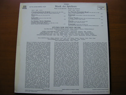 MUSIC OF THE MINSTRELS FROM THE 12th & 13th CENTURIES      THE STUDIO OF EARLY MUSIC / BINKLEY      6.41928