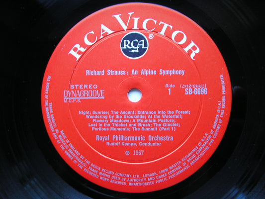 STRAUSS: AN ALPINE SYMPHONY      KEMPE / ROYAL PHILHARMONIC     SB 6696