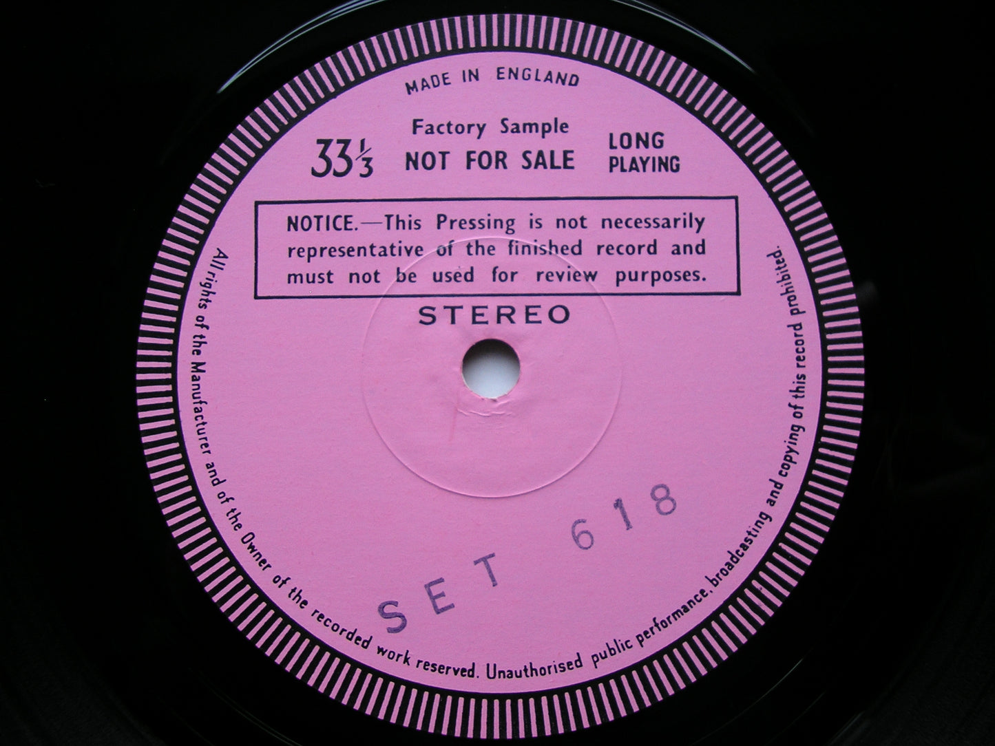 WALTON: BELSHAZZAR'S FEAST / CORONATION TE DEUM      LUXON / LONDON PHILHARMONIC / SOLTI     test pressing    SET 618