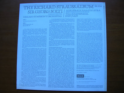 STRAUSS: DON JUAN / ALSO SPRACH ZARATHUSTRA / TILL EULENSPIEGEL      SOLTI / CHICAGO SYMPHONY     SXL 6749