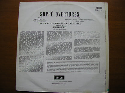 SUPPE: FOUR OVERTURES      SOLTI / VIENNA PHILHARMONIC     ED2      SXL 2174