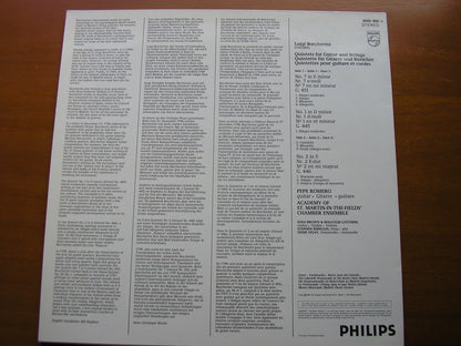 BOCCHERINI: GUITAR QUINTETS  Nos. 1 / 2 / 7        ROMERO / ACADEMY OF St MARTIN IN THE FIELDS      9500 985