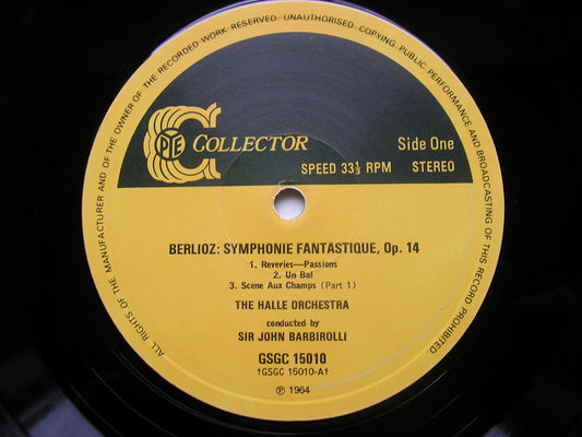 BERLIOZ: SYMPHONIE FANTASTIQUE     BARBIROLLI / HALLE ORCHESTRA     GSGC 15010