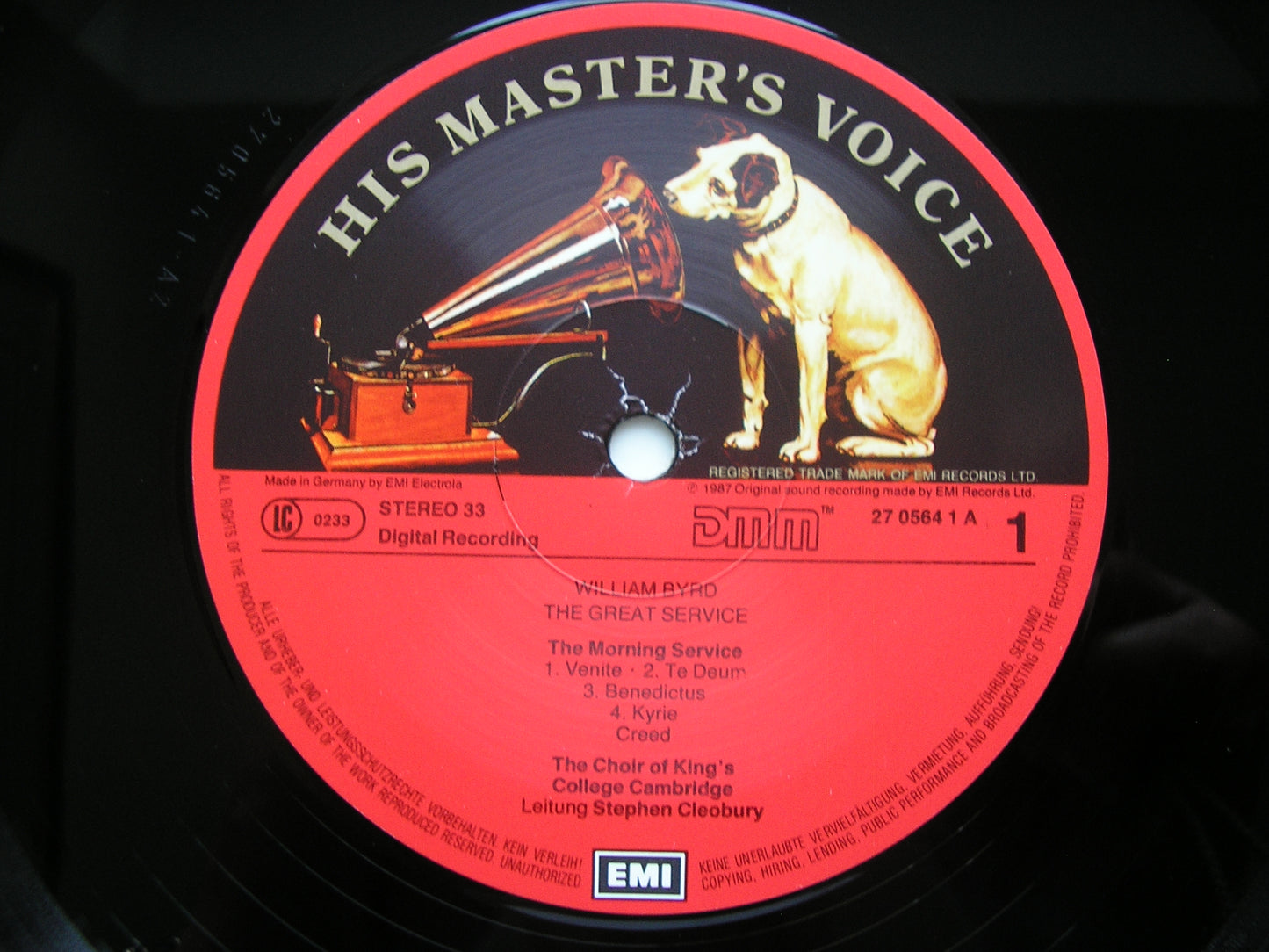 BYRD: THE GREAT SERVICE     KING'S COLLEGE CAMBRIDGE / CLEOBURY    270564