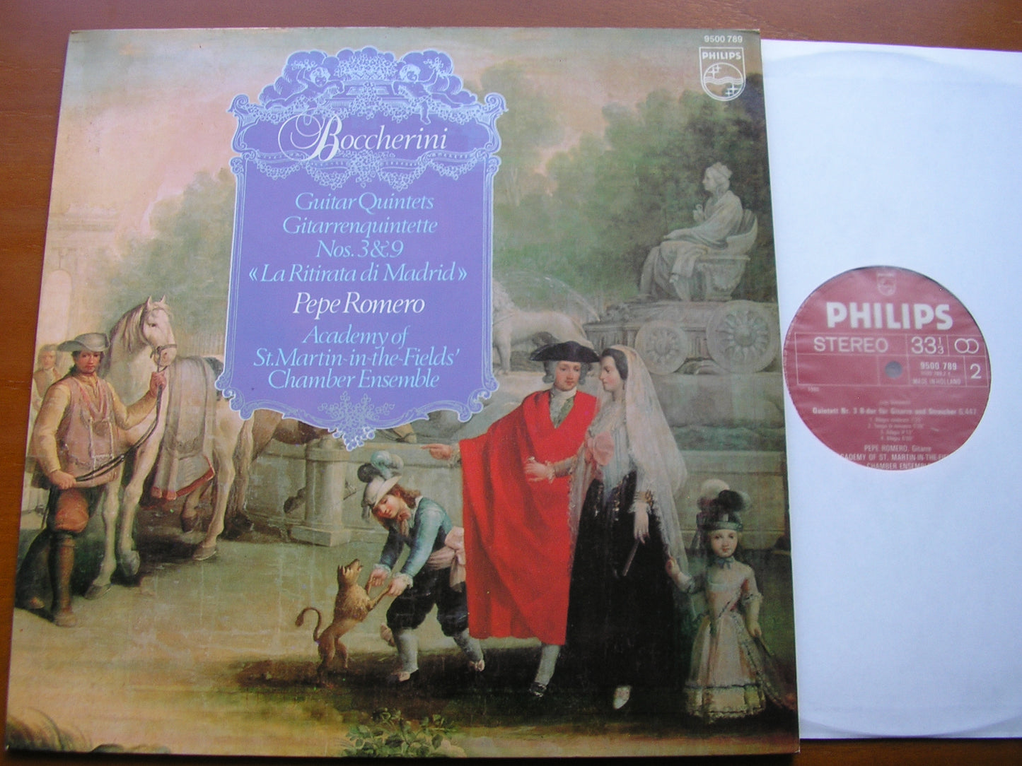 BOCCHERINI: GUITAR QUINTETS Nos. 3 & 9     ROMERO / ACADEMY OF SAINT MARTIN IN THE FIELDS       9500 789