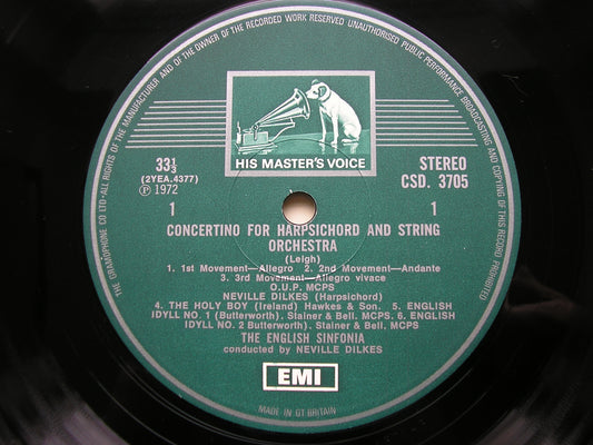 WARLOCK / MOERAN / IRELAND / BUTTERWORTH / LEIGH: ORCHESTRAL WORKS    ENGLISH SINFONIA / DILKES     CSD 3705