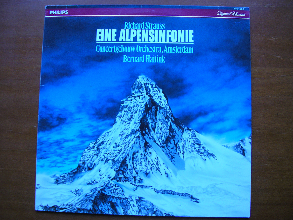 STRAUSS: AN ALPINE SYMPHONY     HAITINK / CONCERTGEBOUW ORCHESTRA     416 156