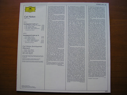NIELSEN: STRING QUARTETS in F  Op. 5 / in E  Op. 14      CARL NIELSEN STRING QUARTET DENMARK    2531 135