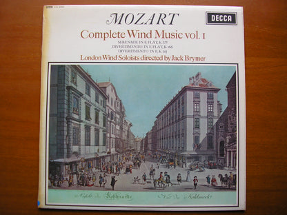 SXL 6050  MOZART: COMPLETE WIND MUSIC Volume 1       BRYMER / LONDON WIND SOLOISTS      ED1