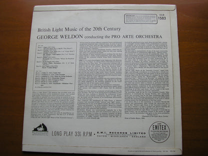 BRITISH LIGHT MUSIC OF THE 20th CENTURY      GEORGE WELDON / PRO ARTE ORCHESTRA    CSD 1503