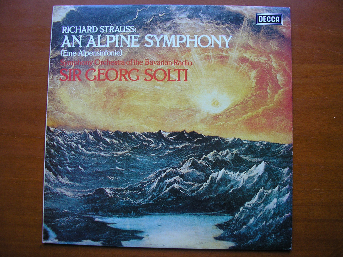 STRAUSS: AN ALPINE SYMPHONY     SOLTI / BAVARIAN RADIO SYMPHONY    SXL 6959