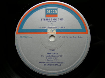 VERDI: OPERA OVERTURES     CHAILLY / NATIONAL PHILHARMONIC     SXDL 7595