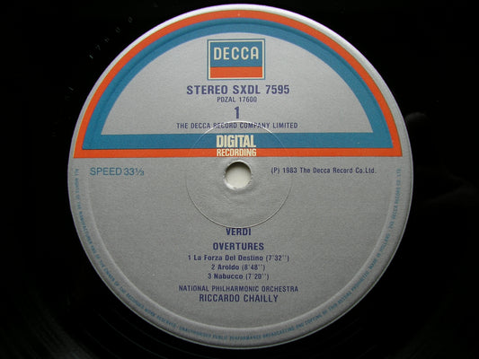 VERDI: OPERA OVERTURES     CHAILLY / NATIONAL PHILHARMONIC     SXDL 7595
