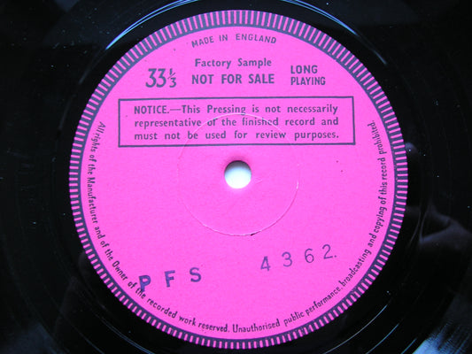 TCHAIKOVSKY: PIANO CONCERTO No. 1 / STRAVINSKY: 3 pieces from PETRUSHKA     VERED / LONDON SYMPHONY / KORD    test pressing     PFS 4362