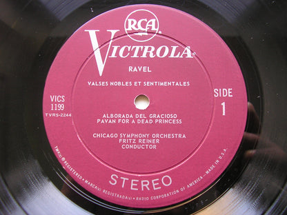RAVEL: VALSES NOBLES ET SENTIMENTALES / ALBORADA / PAVANE       STRAUSS: LE BOURGEOIS GENTILHOMME       REINER / CHICAGO SYMPHONY    VICS 1199