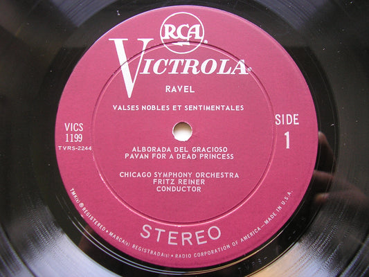 RAVEL: VALSES NOBLES ET SENTIMENTALES / ALBORADA / PAVANE       STRAUSS: LE BOURGEOIS GENTILHOMME       REINER / CHICAGO SYMPHONY    VICS 1199