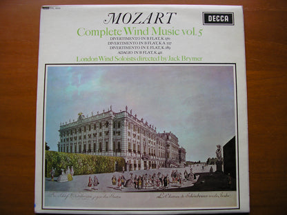 SXL 6053  MOZART: COMPLETE WIND MUSIC Volume 5      BRYMER / LONDON WIND SOLOISTS      ED1