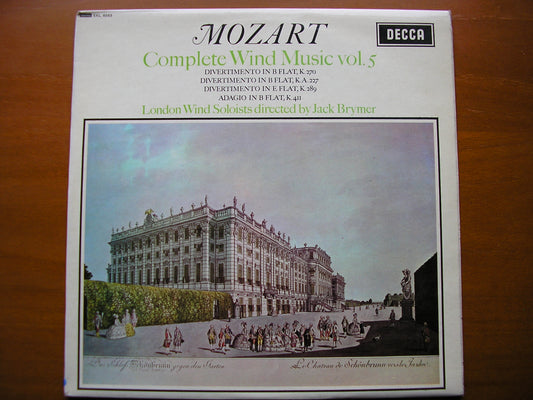 SXL 6053  MOZART: COMPLETE WIND MUSIC Volume 5      BRYMER / LONDON WIND SOLOISTS      ED1
