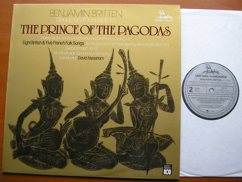 BRITTEN: THE PRINCE OF THE PAGODAS Prelude & Dances / BRITISH & FRENCH FOLK SONGS       WEST AUSTRALIAN SYMPHONY / MEASHAM     KP 8007