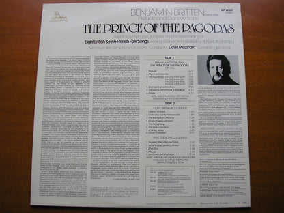 BRITTEN: THE PRINCE OF THE PAGODAS Prelude & Dances / BRITISH & FRENCH FOLK SONGS       WEST AUSTRALIAN SYMPHONY / MEASHAM     KP 8007