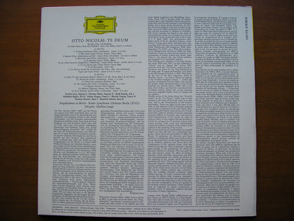 NICOLAI: TE DEUM    SOLOISTS / SINGAKADEMIE OF BERLIN / BERLIN RADIO SYMPHONY / LANGE    139 170