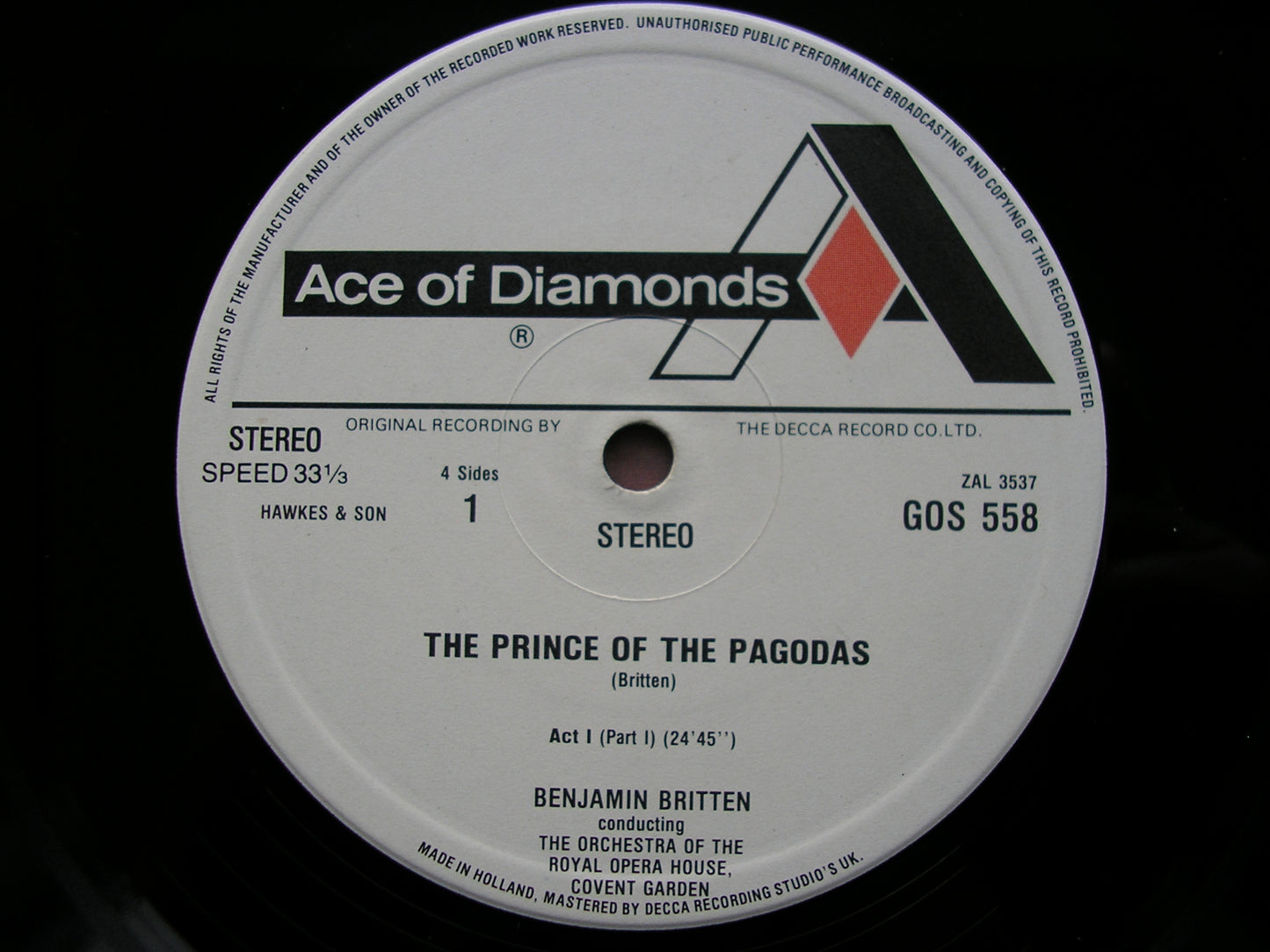 BRITTEN: THE PRINCE OF THE PAGODAS     BRITTEN / ORCHESTRA OF THE ROYAL OPERA HOUSE COVENT GARDEN    2LP     GOS 558-9