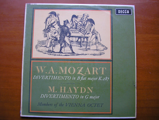SXL 6055  MOZART: DIVERTIMENTO in B / MICHAEL HAYDN: DIVERTIMENTO in G     MEMBERS OF VIENNA OCTET     ED1