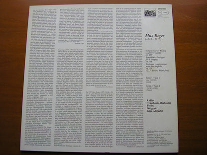 REGER: SYMPHONIC PROLOGUE FOR A TRAGEDY Op. 108     BERLIN RADIO SYMPHONY / ALBRECHT    VMS 1605