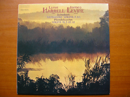 SCHUBERT: ARPEGGIONE SONATA D821 / MENDELSSOHN: SONATA Op. 58     JAMES LEVINE / LYNN HARRELL       RL 11568