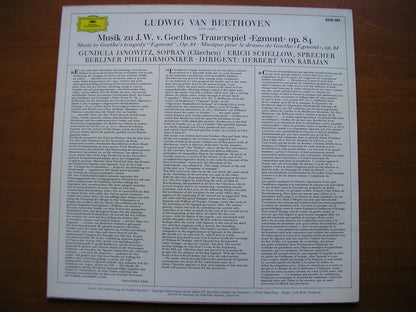 BEETHOVEN: EGMONT  Incidental Music      JANOWITZ / SCHELLOW / BERLIN PHILHARMONIC / KARAJAN     2530 301