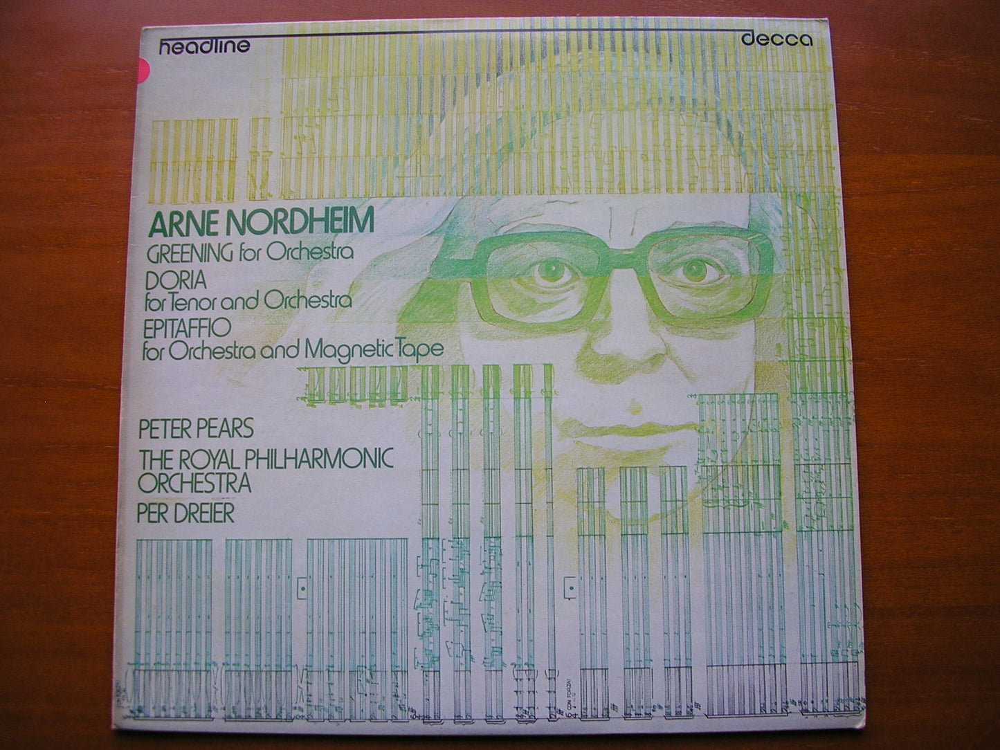 NORDHEIM: ORCHESTRAL MUSIC     PEARS / ROYAL PHILHARMONIC / DREIER     test pressing    HEAD 23